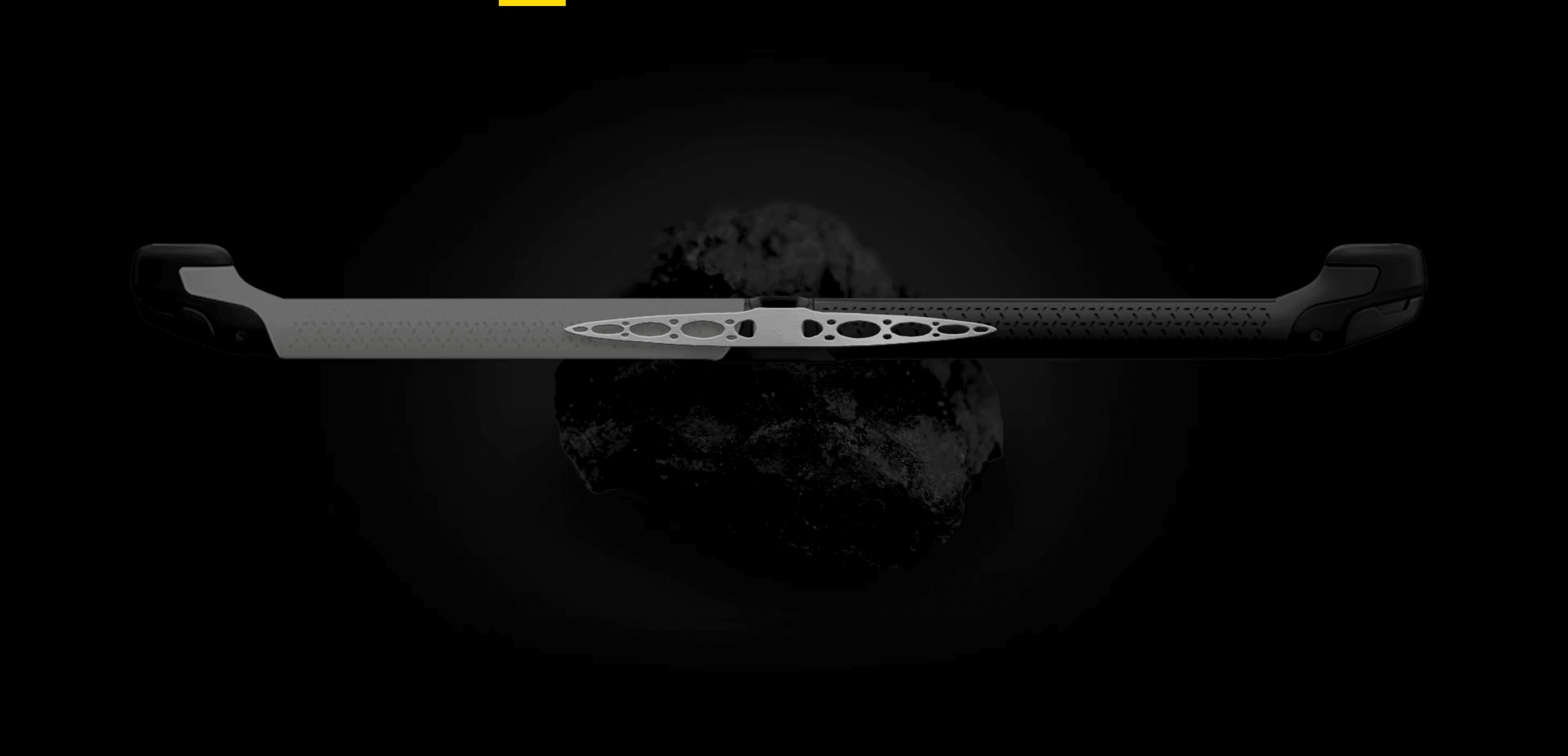 Řez ráhnem CORE Sensor 4 s titanovým jádrem