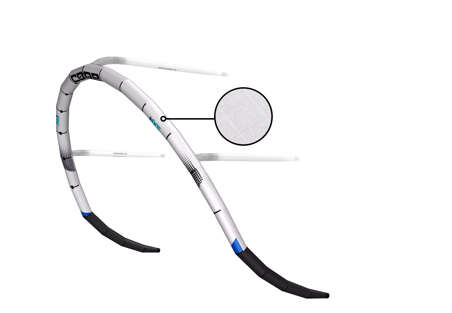 Detail náběžné hrany ExoTex 3 kitu CORE NXS