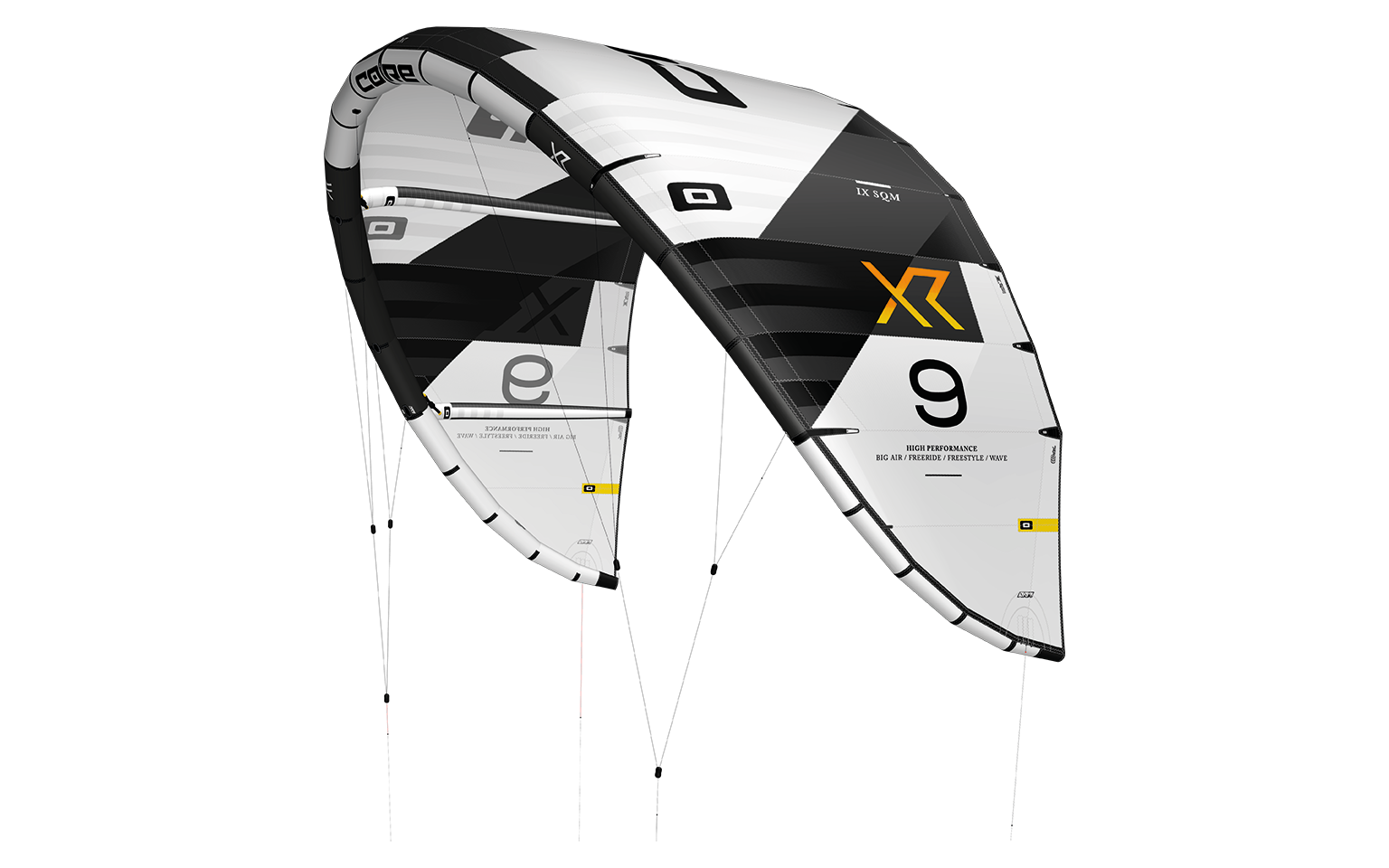 Kite XR7 v barvě černé a bílé